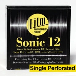 16mm Film - Single Perf - FPP Sonic12 BW Reversal - 100 Ft