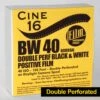 16mm Film - Double Perf - CINE16 BW Reversal 40 Iso - 100 Ft