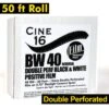 16mm Film - 50' Double Perf - CINE16 BW Reversal 40 Iso - 50 Ft