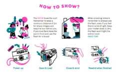 35mm Film Camera - Dubble SHOW Point & Shoot (Black) -Cheap Film Photography Store HowToShowArtGraphic