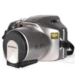 Canon® 35mm Film Camera - Olympus IS-20 DLX Point And Shoot (Vintage - Silver)