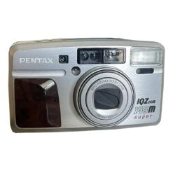 35mm Film Camera - Pentax IQZoom (Silver Vintage)